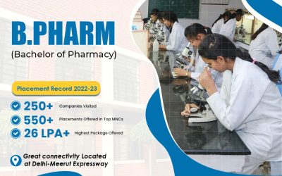 Pursue your dream career by studying B. Pharm and M. Pharm courses