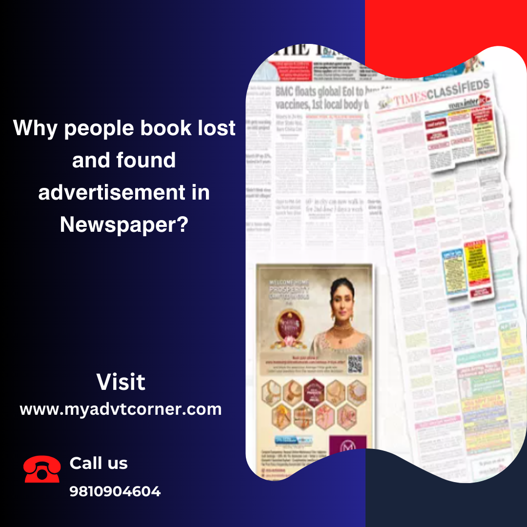 TOI Lost and Found Ads