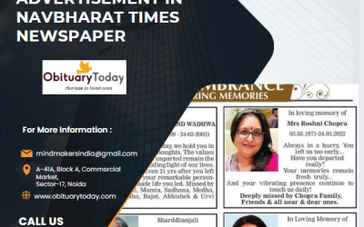Reach Hearts with Dignity: Publish Navbharat Times Obituary Display Ads & Prayer Meeting Advertisement with Obituarytoday