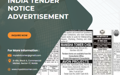 The Times of India Tender Notice Advertisement – Publish Easily with Myadvtcorner