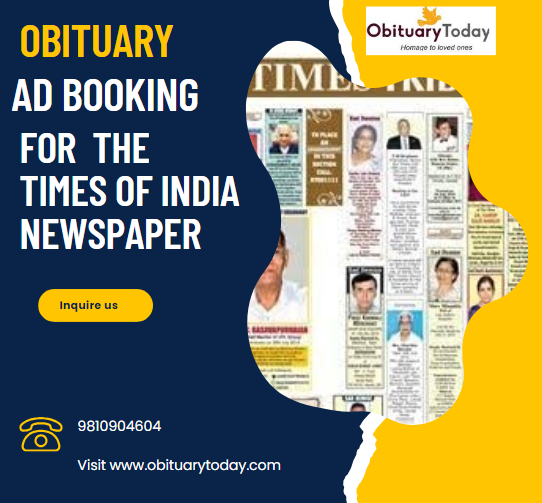 TOI Obituary Advertisement