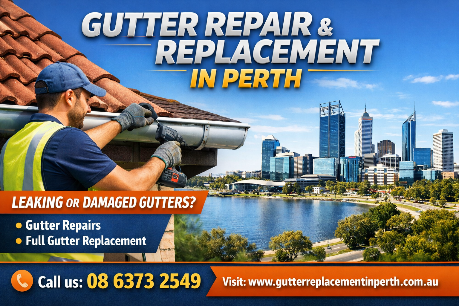Gutter repair services in Perth