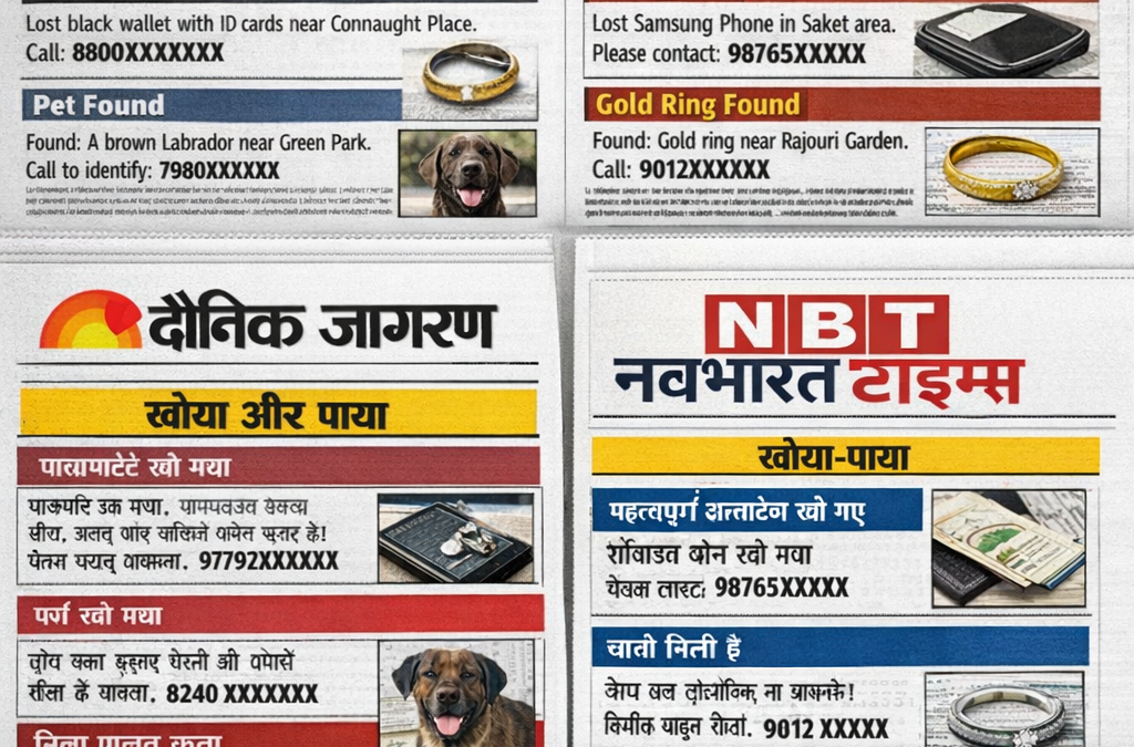 Lost and Found Ads in Newspaper: The Most Trusted Way to Recover What Matters