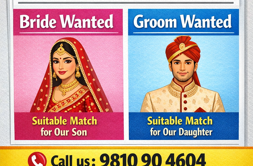 Bride Wanted & Groom Wanted: Book Matrimonial Advertisement in The Tribune Newspaper with Myadvtcorner
