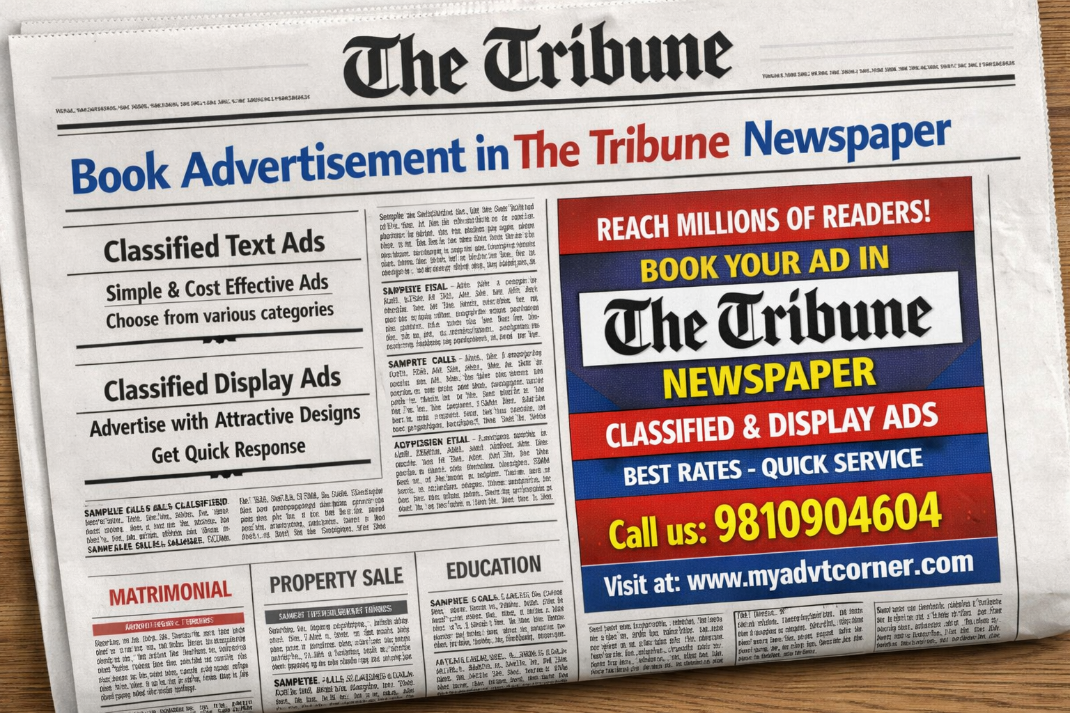 Tribune Newspaper Ads