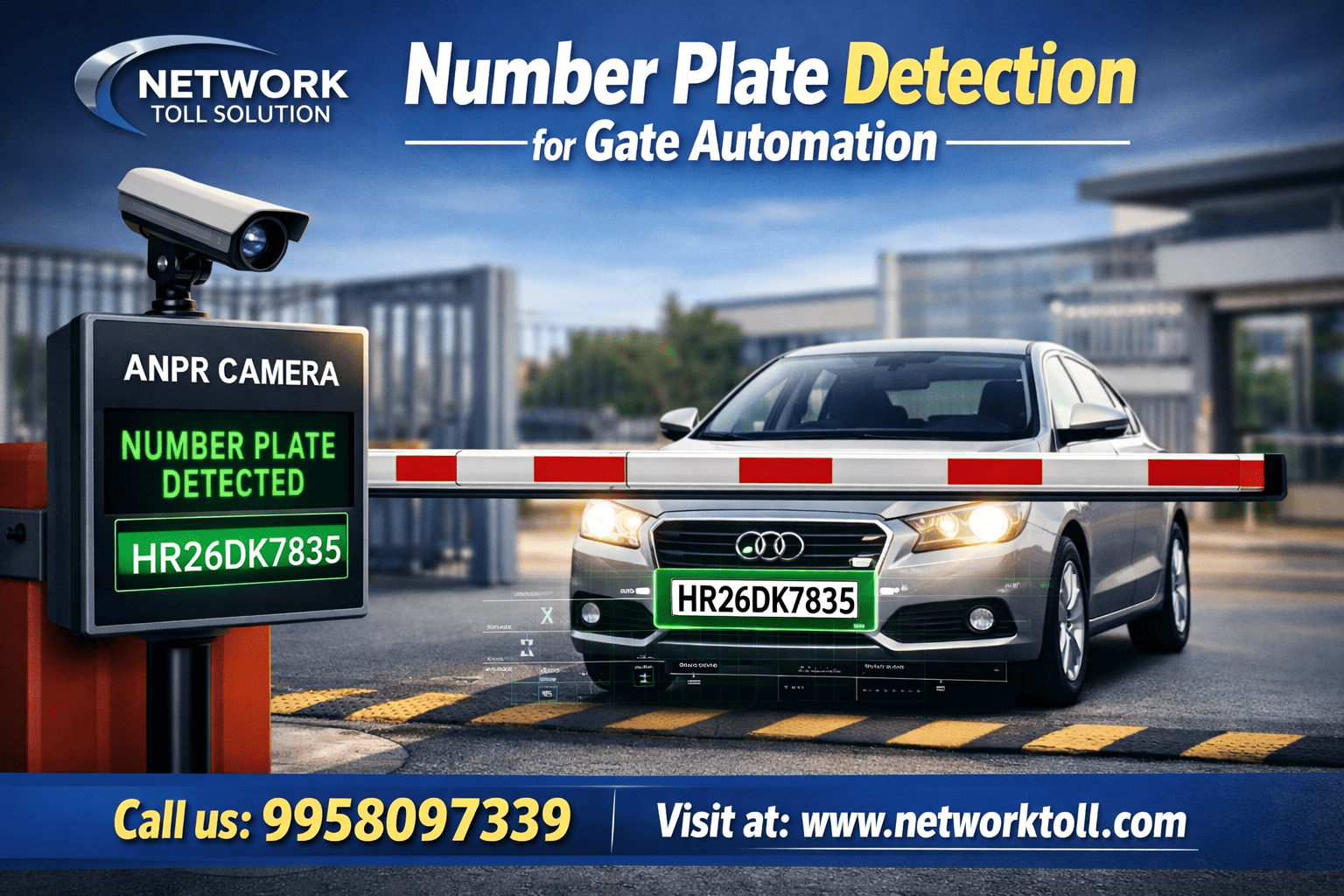 Number Plate Detection for Gate automation