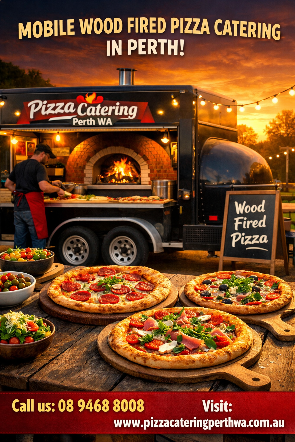 Mobile Pizza Catering Services in Perth